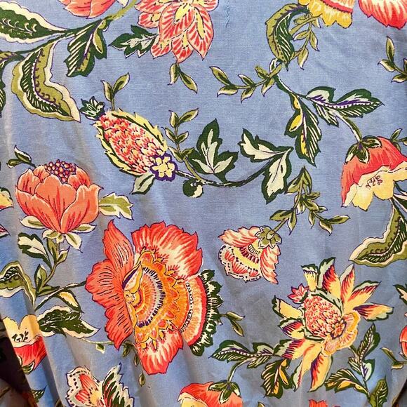 NWOT Joie Women’s Blue Floral Dress Belted Size 10 - Picture 5 of 8